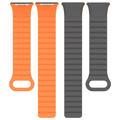 Xiaomi Redmi Watch 4 Silikon Kordon Zore KRD-105 Strap Kayış Pembe-Turuncu