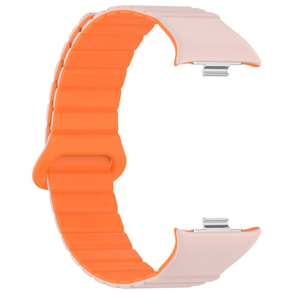 Xiaomi Redmi Watch 4 Silikon Kordon Zore KRD-105 Strap Kayış Pembe-Turuncu