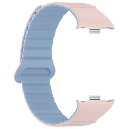 Xiaomi Redmi Watch 4 Silikon Kordon Zore KRD-105 Strap Kayış Pembe-Turuncu