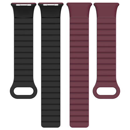 Xiaomi Redmi Watch 4 Silikon Kordon Zore KRD-105 Strap Kayış Siyah-Turuncu
