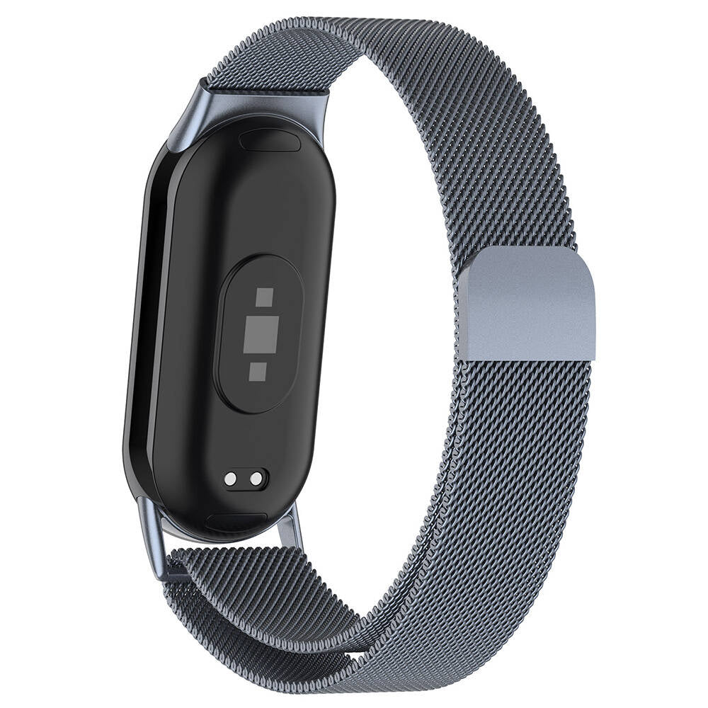 Xiaomi Smart Band 8 Zore KRD-01 Metal Kordon Gümüş