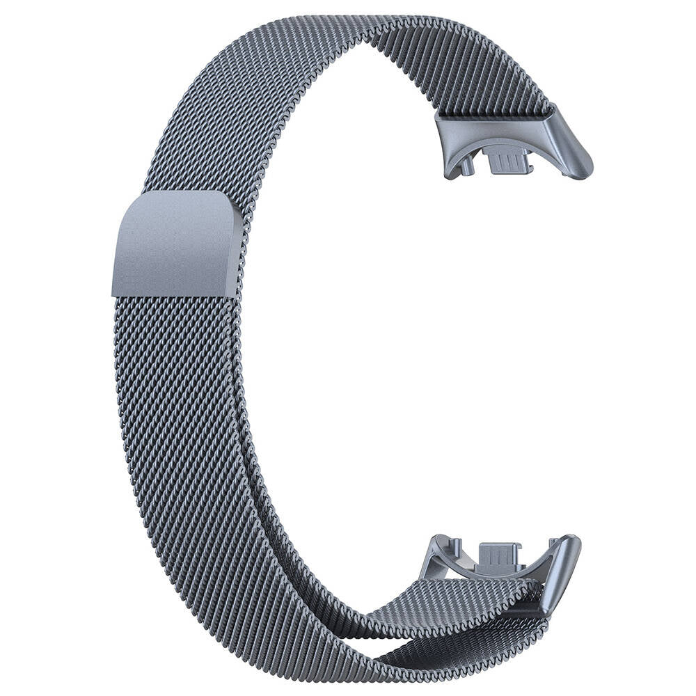 Xiaomi Smart Band 8 Zore KRD-01 Metal Kordon Gümüş