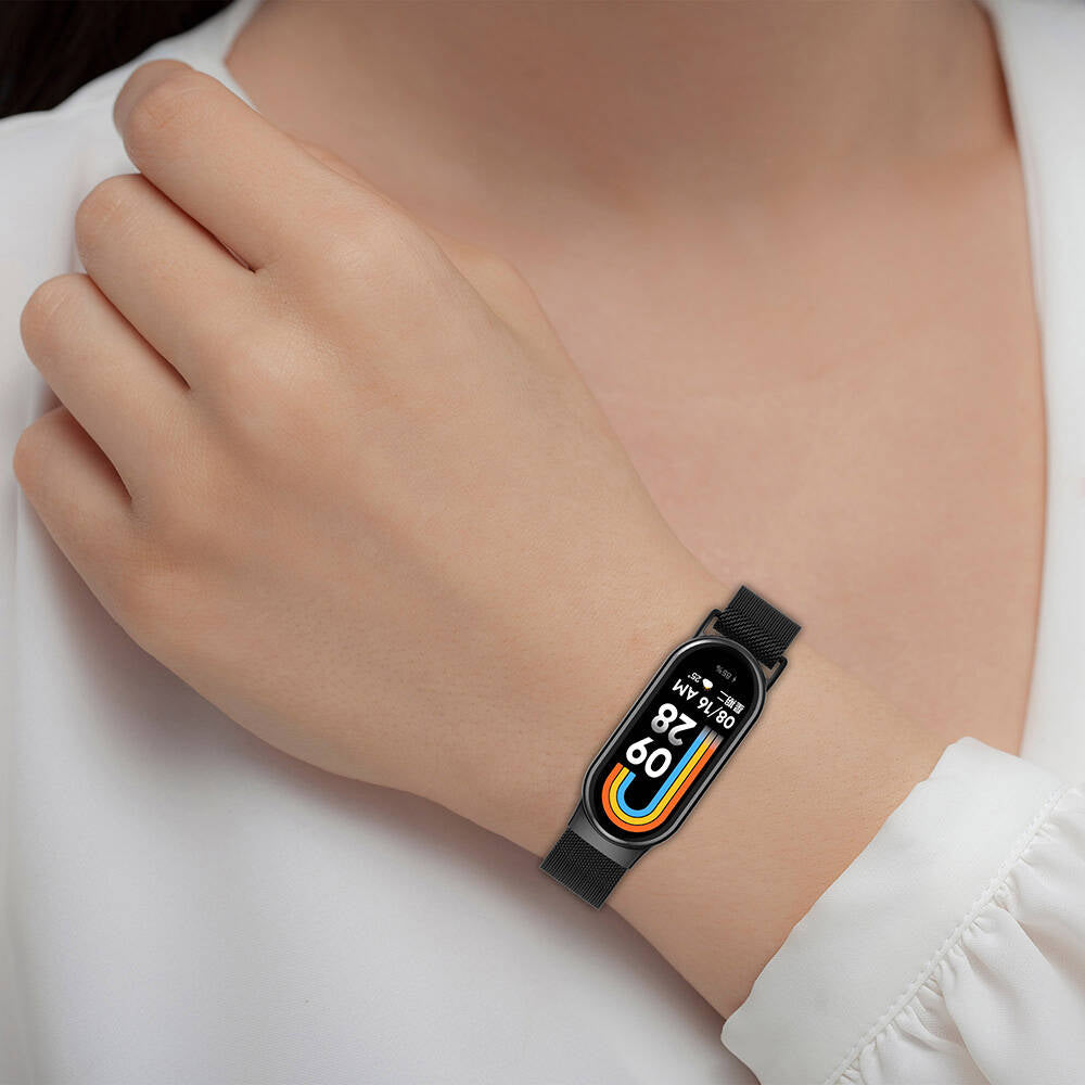 Xiaomi Smart Band 8 Zore KRD-01 Metal Kordon Gümüş