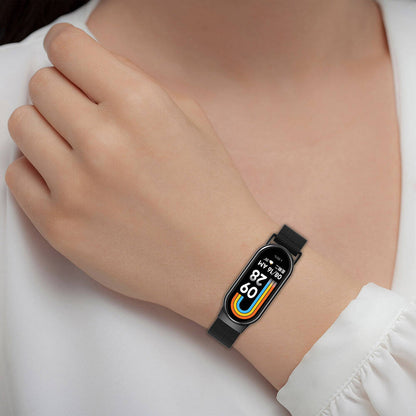 Xiaomi Smart Band 8 Zore KRD-01 Metal Kordon Gümüş