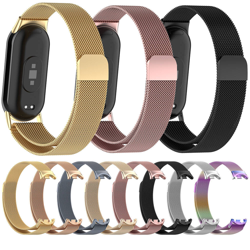 Xiaomi Smart Band 8 Zore KRD-01 Metal Kordon Gümüş