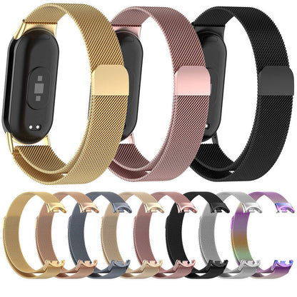 Xiaomi Smart Band 8 Zore KRD-01 Metal Kordon Gümüş