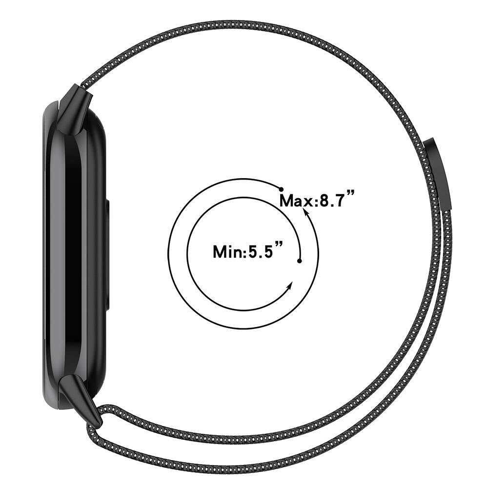 Xiaomi Smart Band 8 Zore KRD-01 Metal Kordon Gümüş