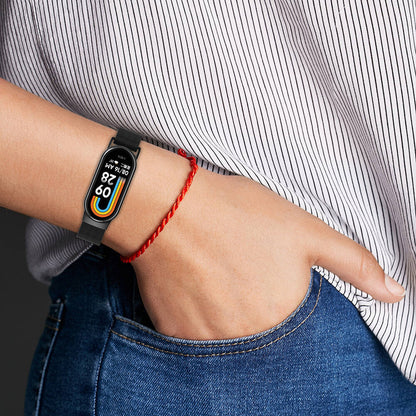 Xiaomi Smart Band 8 Zore KRD-01 Metal Kordon Gümüş
