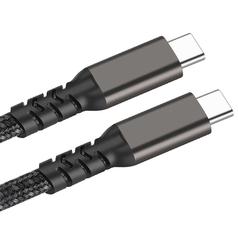Zore 2.Jenerasyon Type-C to Type-C USB3.2 PD Data Kablosu 100W 20Gbps 4K@60Hz 0.2 Metre Siyah