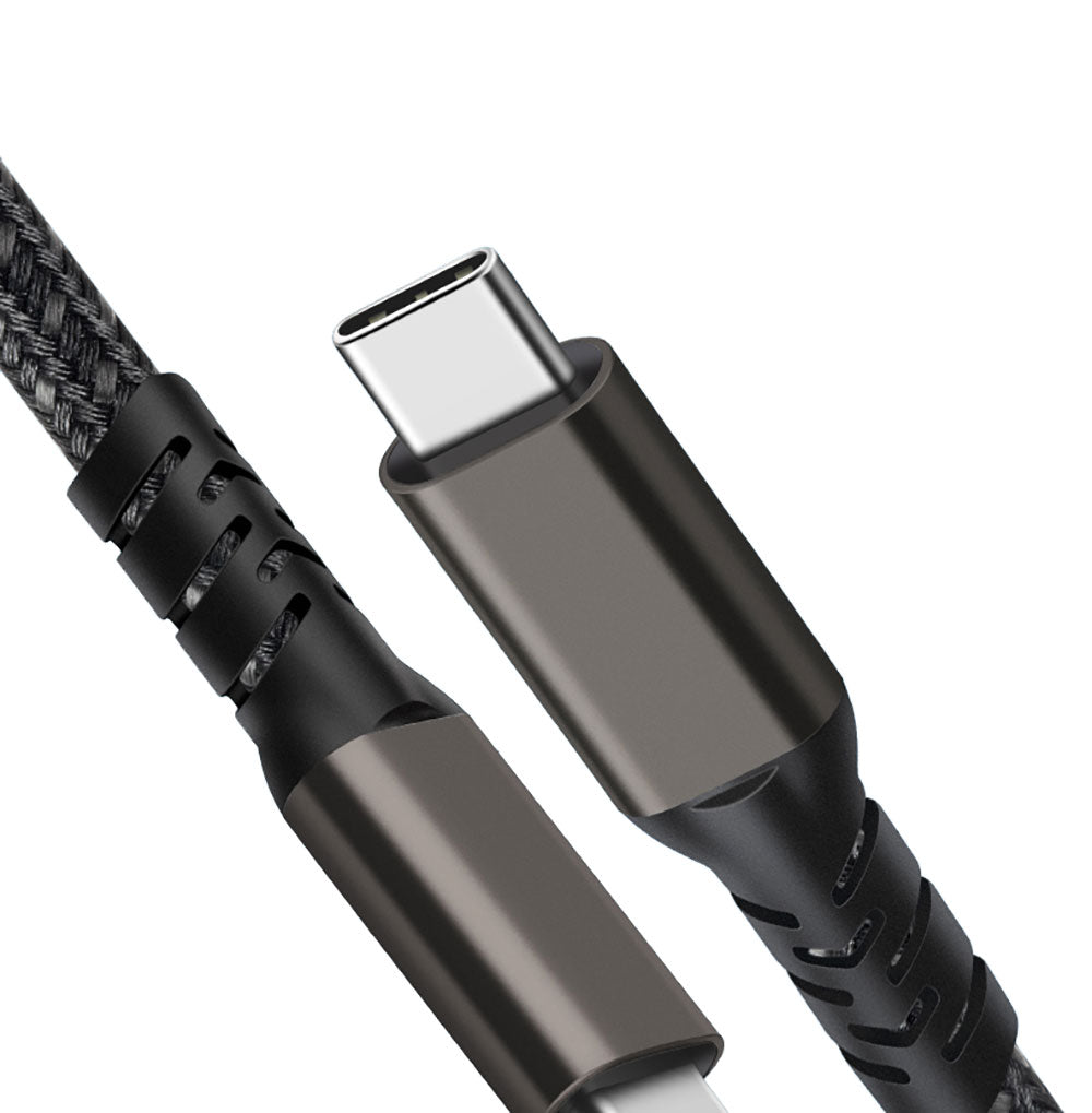 Zore 2.Jenerasyon Type-C to Type-C USB3.2 PD Data Kablosu 100W 20Gbps 4K@60Hz 0.5 Metre Siyah
