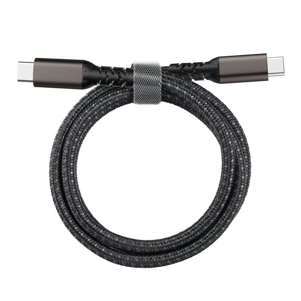 Zore 2.Jenerasyon Type-C to Type-C USB3.2 PD Data Kablosu 100W 20Gbps 4K@60Hz 0.5 Metre Siyah