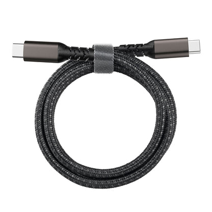 Zore 2.Jenerasyon Type-C to Type-C USB3.2 PD Data Kablosu 100W 20Gbps 4K@60Hz 0.5 Metre Siyah