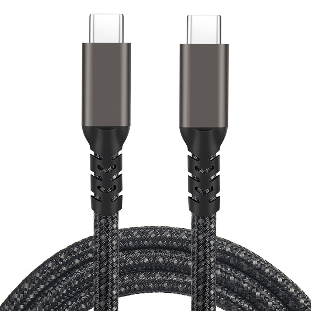 Zore 2.Jenerasyon Type-C to Type-C USB3.2 PD Data Kablosu 100W 20Gbps 4K@60Hz 0.5 Metre Siyah