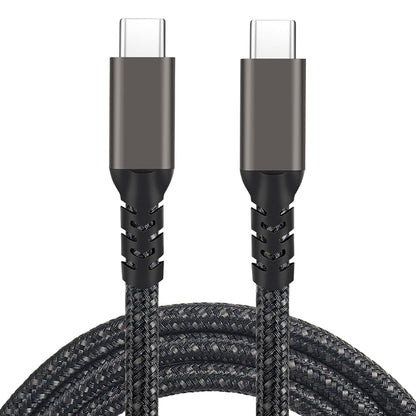 Zore 2.Jenerasyon Type-C to Type-C USB3.2 PD Data Kablosu 100W 20Gbps 4K@60Hz 0.5 Metre Siyah