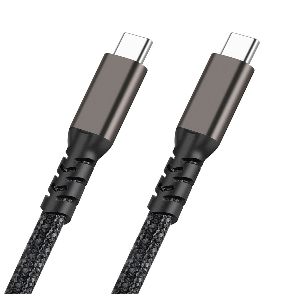 Zore 2.Jenerasyon Type-C to Type-C USB3.2 PD Data Kablosu 100W 20Gbps 4K@60Hz 0.5 Metre Siyah