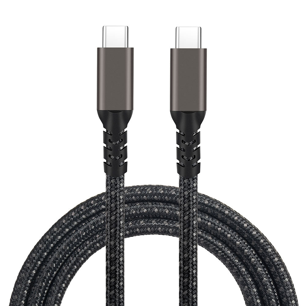Zore 2.Jenerasyon Type-C to Type-C USB3.2 PD Data Kablosu 100W 20Gbps 4K@60Hz 0.5 Metre Siyah