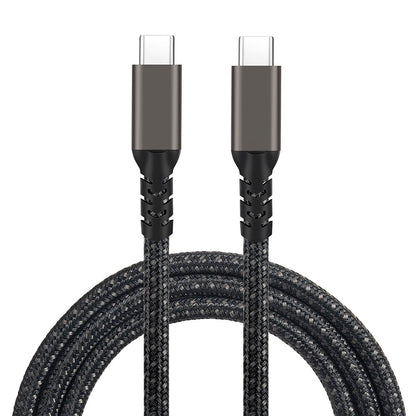 Zore 2.Jenerasyon Type-C to Type-C USB3.2 PD Data Kablosu 100W 20Gbps 4K@60Hz 0.5 Metre Siyah