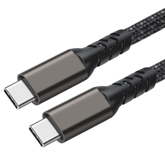 Zore 2.Jenerasyon Type-C to Type-C USB3.2 PD Data Kablosu 100W 20Gbps 4K@60Hz 1 Metre Siyah