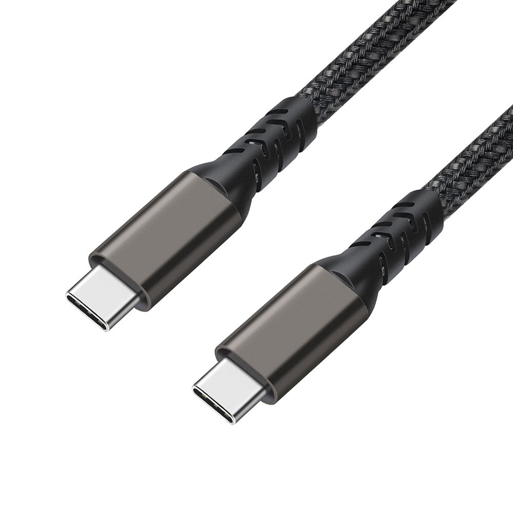 Zore 2.Jenerasyon Type-C to Type-C USB3.2 PD Data Kablosu 100W 20Gbps 4K@60Hz 3 Metre Siyah