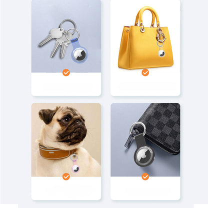 Zore Airtag 07 Silikon Anahtarlık Mavi