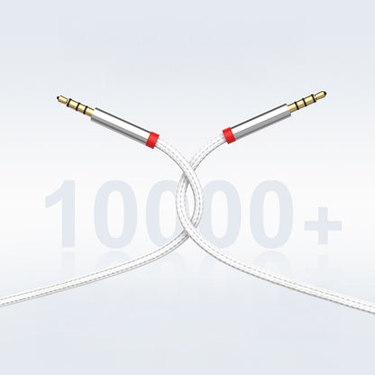 Zore AU-708 Örgü Tasarımlı Aux Audio Kablo 3.5mm 3m Beyaz