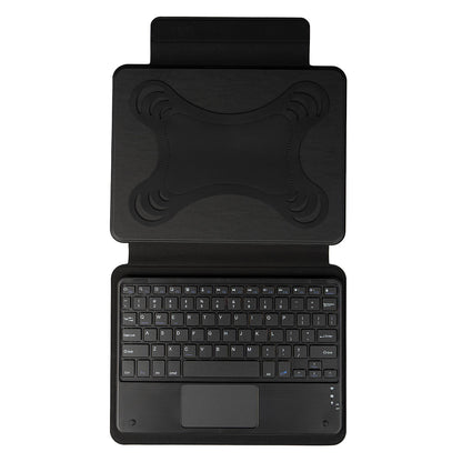 Zore Border Keyboard 10-11" inç Universal Bluetooh Bağlantılı Standlı Klavyeli Tablet Kılıfı Siyah