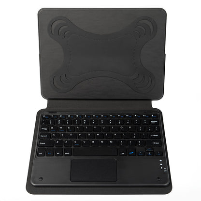 Zore Border Keyboard 10-11" inç Universal Bluetooh Bağlantılı Standlı Klavyeli Tablet Kılıfı Siyah