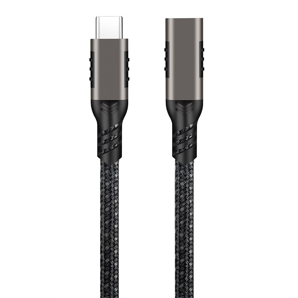 Zore Extension USB3.2 Type-C PD Uzatma Kablosu 100W 20Gbps 4K@60Hz 2 Metre Siyah