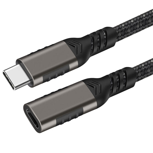 Zore Extension USB3.2 Type-C PD Uzatma Kablosu 100W 20Gbps 4K@60Hz 3 Metre Siyah