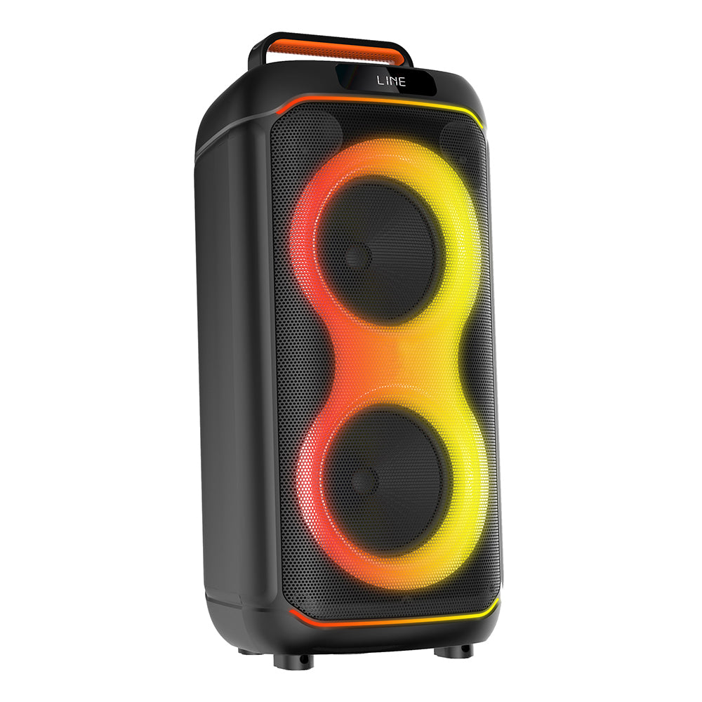 Zore GD-2608 Dijital LED Göstergeli FM Radyolu Mikrofonlu RGB TWS Çift 6.5 inç Stereo Bass Kablosuz Karaoke Hoparlör
