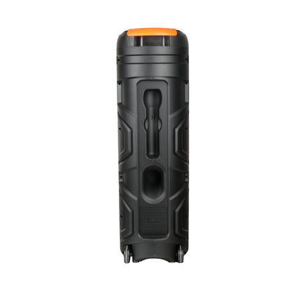 Zore GD-2887 Dijital LED Göstergeli Mikrofonlu RGB TWS 8 inç Stereo Bass Kablosuz Karaoke Hoparlör Siyah