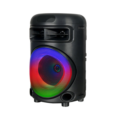 Zore GD-692 FM Radyolu Mikrofonlu RGB TWS 6.5 inç Stereo Bass Kablosuz Karaoke Hoparlör Siyah