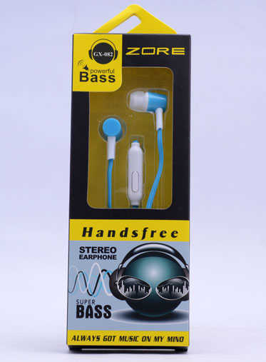 Zore GX-082 Mp3 Stereo Kulaklık Mavi Açık