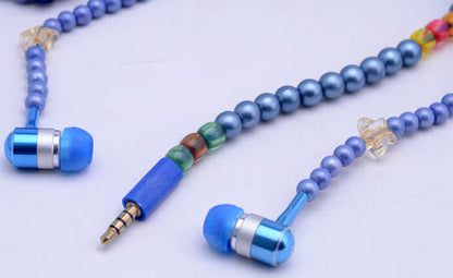 Zore inci Taşlı Mp3 Stereo Kulaklık Mavi
