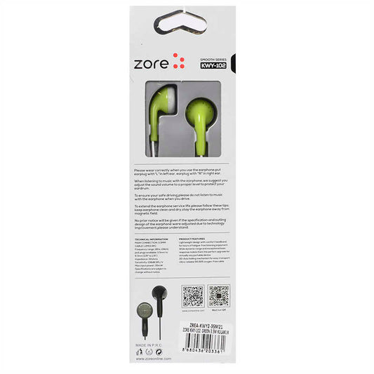 Zore KWY 102 Stereo Kulaklık Yeşil