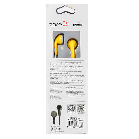 Zore KWY 102 Stereo Kulaklık Sarı