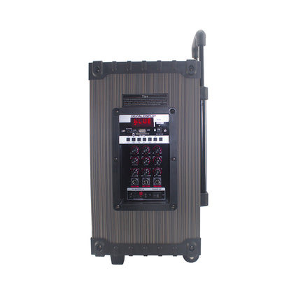 Zore LT-910 Dijital LED Göstergeli FM Radyolu Mikrofonlu Gitar Girişli TWS 10 inç Stereo Bass Kablosuz Karaoke Hoparlör Siyah
