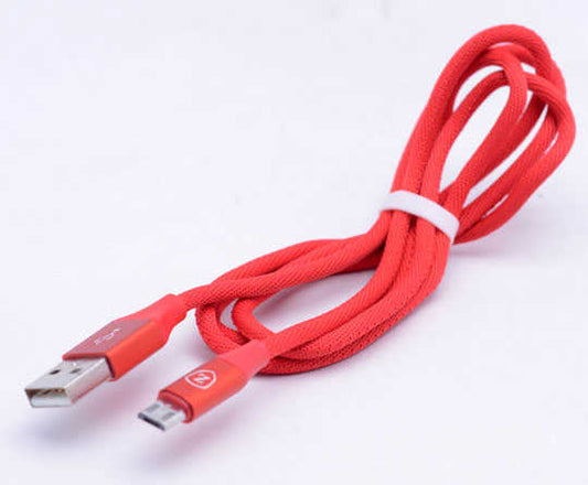 Zore Metal Uçlu 8600 Micro Usb Kablo Kırmızı