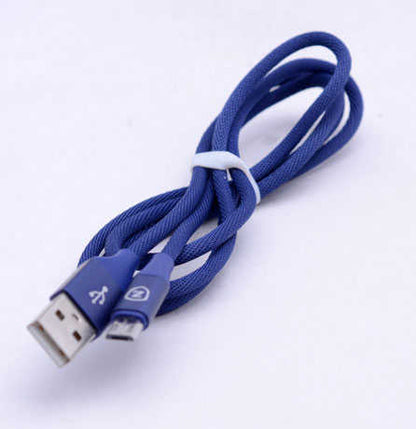 Zore Metal Uçlu 8600 Micro Usb Kablo Mavi