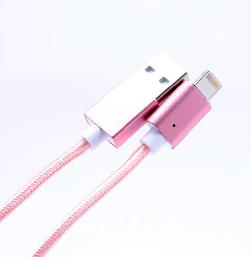 Zore Metal Manyetic Uçlu Lightning Usb Kablo Gold