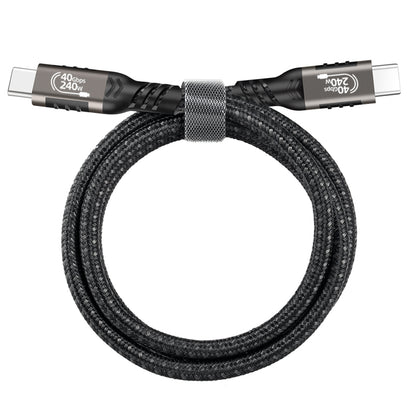 Zore QG01 Type-C to Type-C USB4 PD Data Kablosu 240W 40Gbps 8K@60Hz 0.2 Metre Siyah