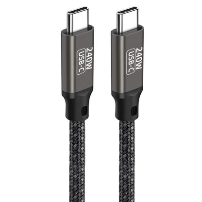 Zore QG02 Type-C to Type-C PD3.1 Data Kablosu 240W 480Mbps 1 Metre Siyah