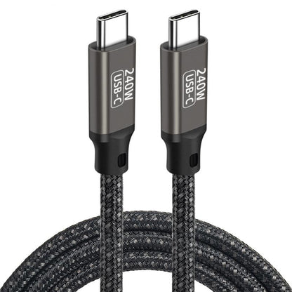 Zore QG02 Type-C to Type-C PD3.1 Data Kablosu 240W 480Mbps 1 Metre Siyah