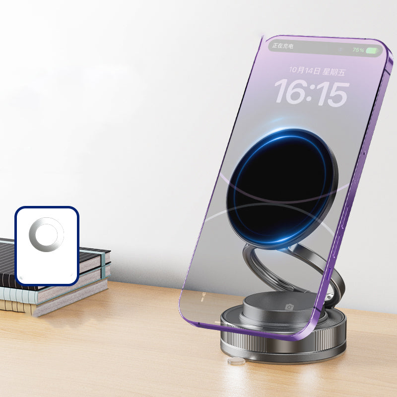 Zore T28 Vakum Özellikli 360 Derece Dönebilen Magnetik Telefon Tutucu Beyaz