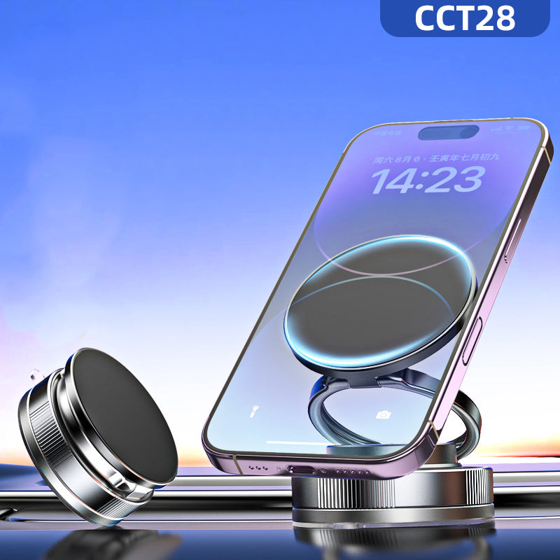 Zore T28 Vakum Özellikli 360 Derece Dönebilen Magnetik Telefon Tutucu Beyaz