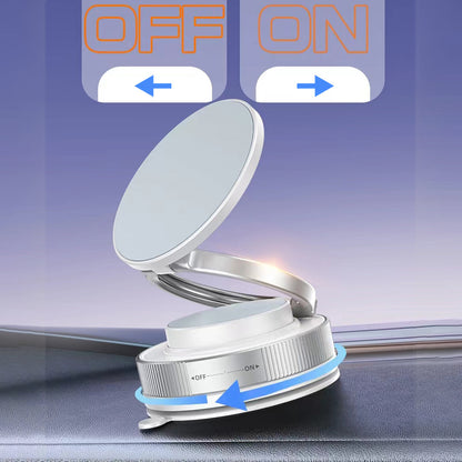Zore T28 Vakum Özellikli 360 Derece Dönebilen Magnetik Telefon Tutucu Beyaz