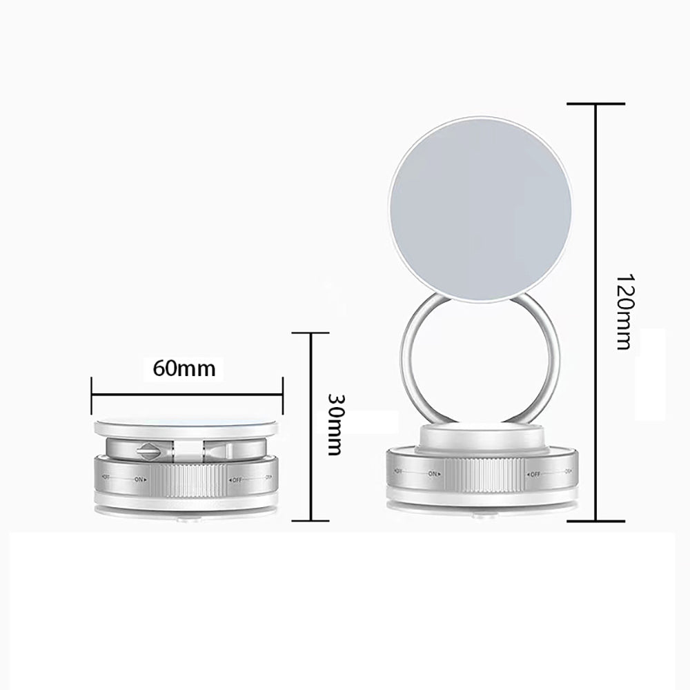Zore T28 Vakum Özellikli 360 Derece Dönebilen Magnetik Telefon Tutucu Beyaz