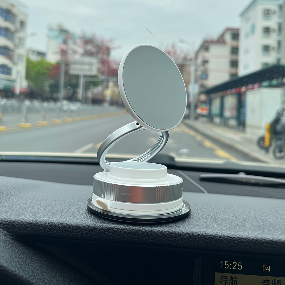 Zore T28 Vakum Özellikli 360 Derece Dönebilen Magnetik Telefon Tutucu Beyaz