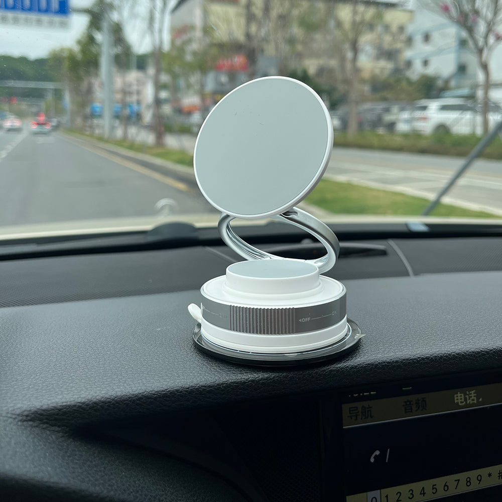 Zore T28 Vakum Özellikli 360 Derece Dönebilen Magnetik Telefon Tutucu Beyaz