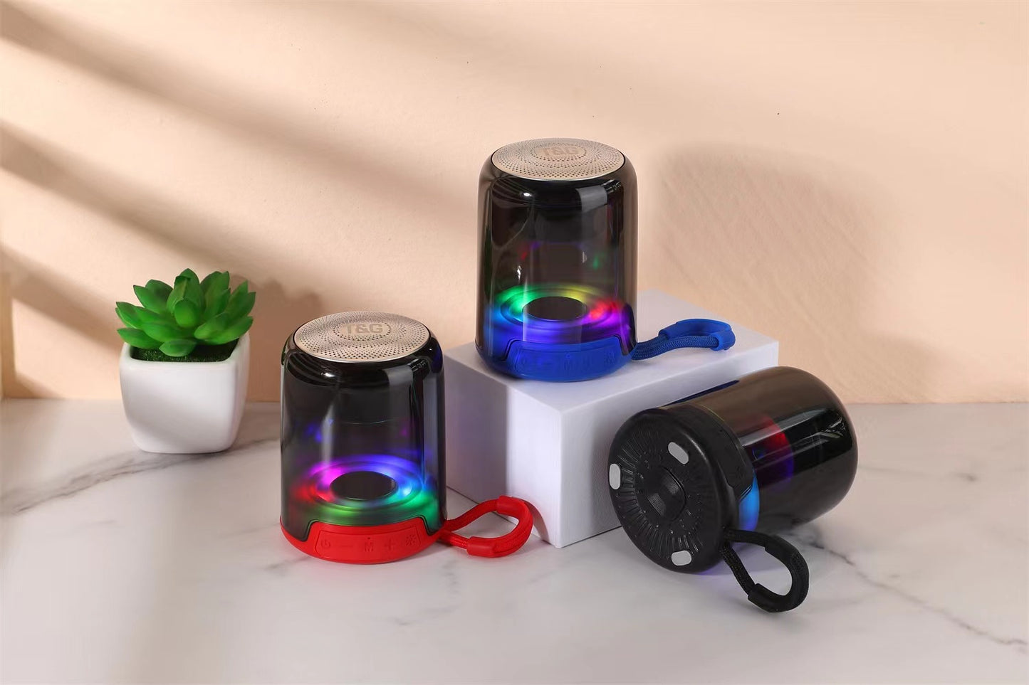 Zore TG314 Ayarlanabilir RGB Işıklı Bluetooth Hoparlör Speaker Siyah